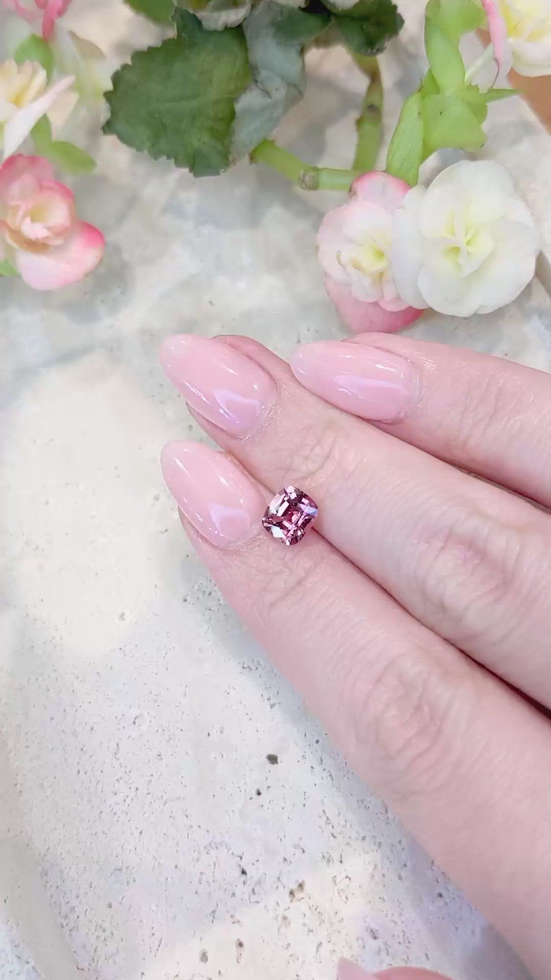 1.45 Ct. Pink Sapphire from Madagascar Size Video