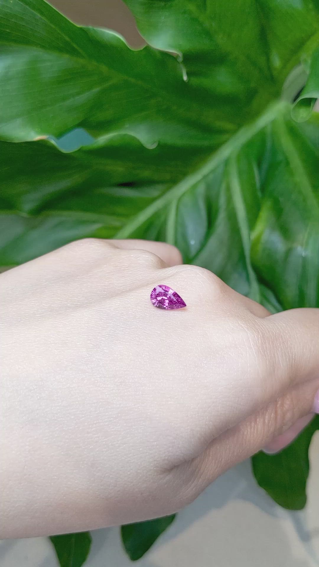 1.42 Ct. Purplish Pink Sapphire from Madagascar Size Video