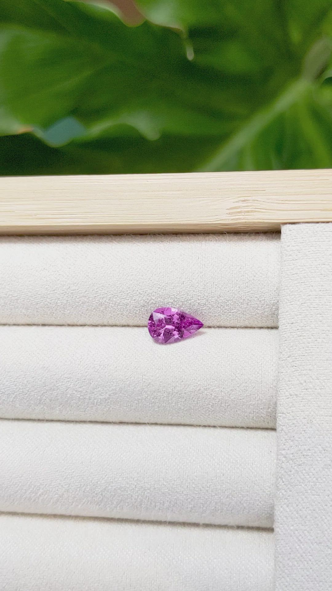 1.42 Ct. Purplish Pink Sapphire from Madagascar Size Video