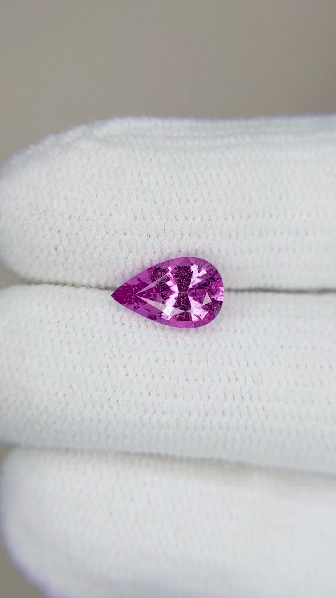 1.42 Ct. Purplish Pink Sapphire from Madagascar Size Video