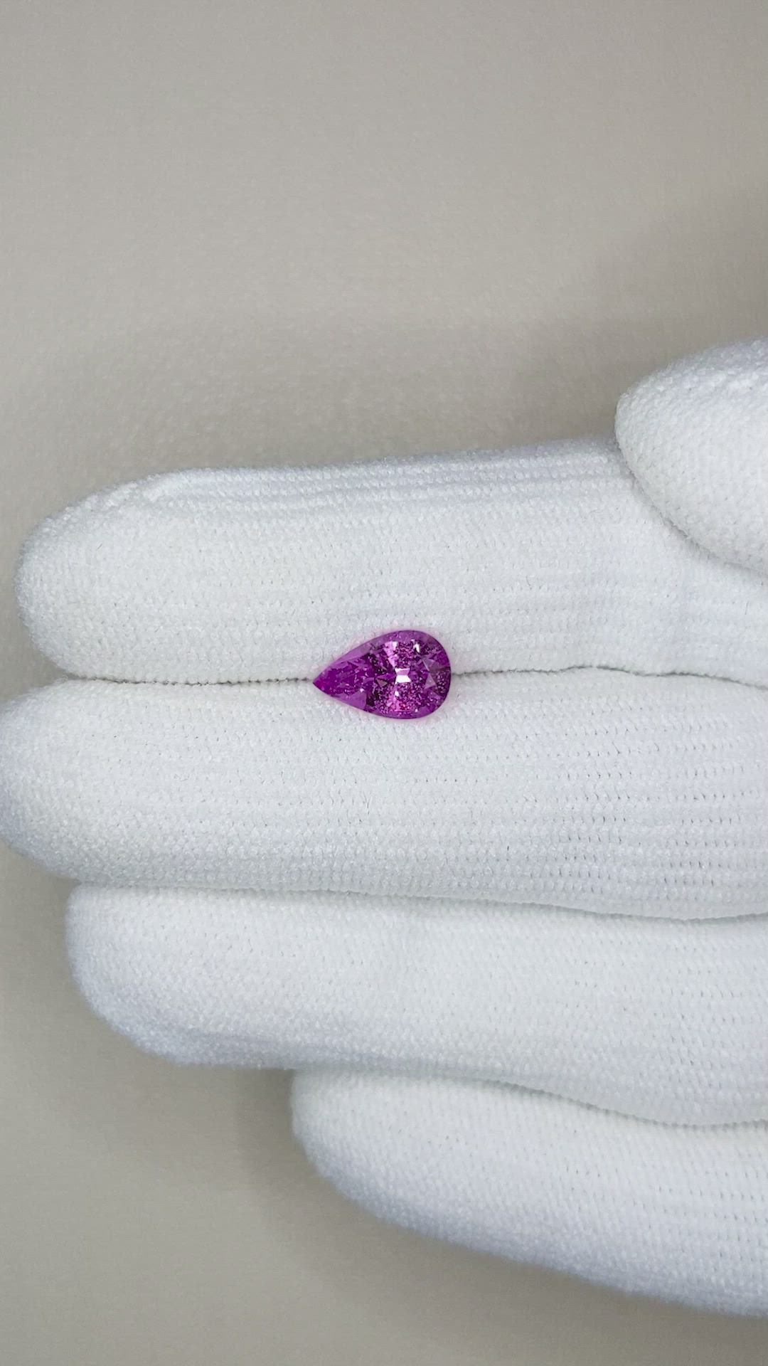 1.42 Ct. Purplish Pink Sapphire from Madagascar Size Video