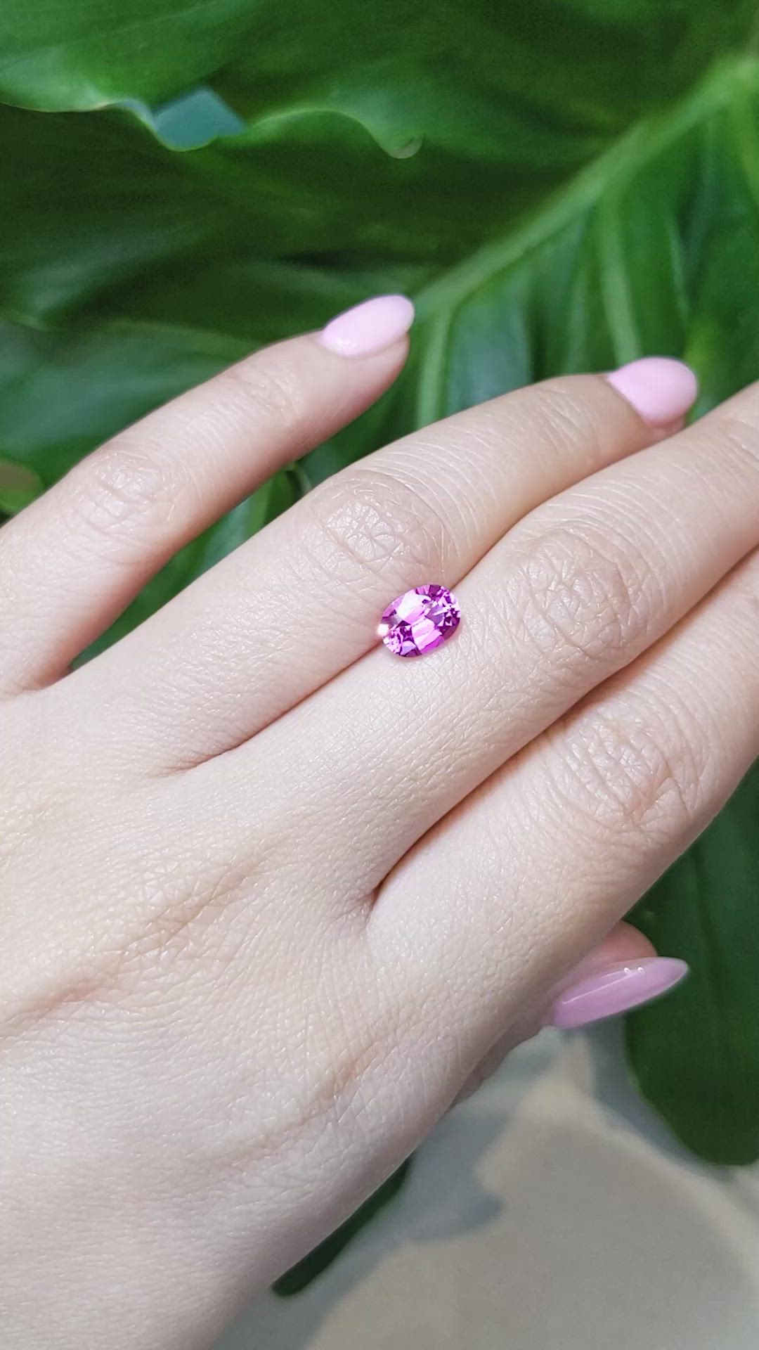 1.47 Ct. Pink Sapphire from Madagascar Size Video