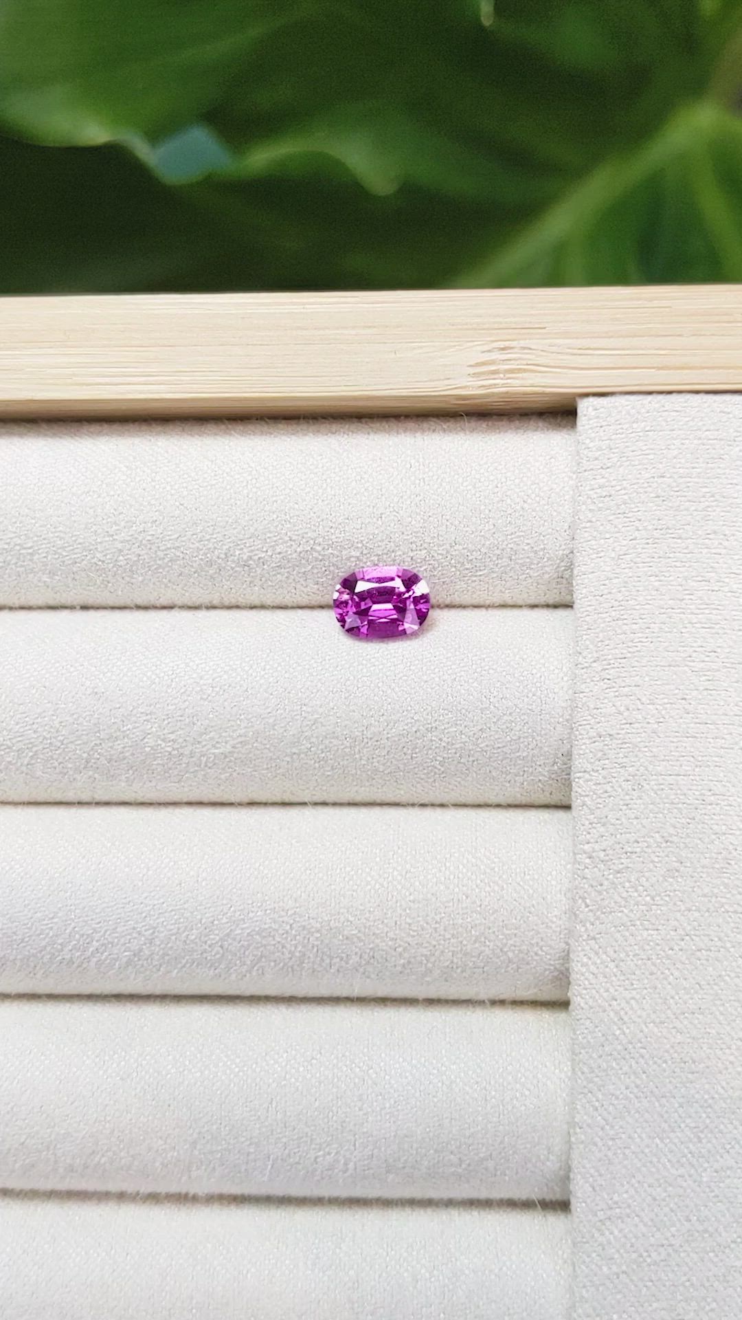 1.47 Ct. Pink Sapphire from Madagascar Size Video