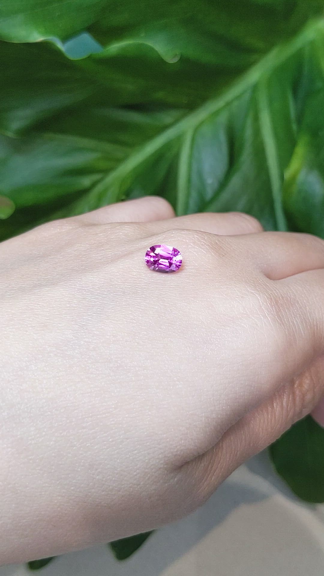 1.47 Ct. Pink Sapphire from Madagascar Size Video