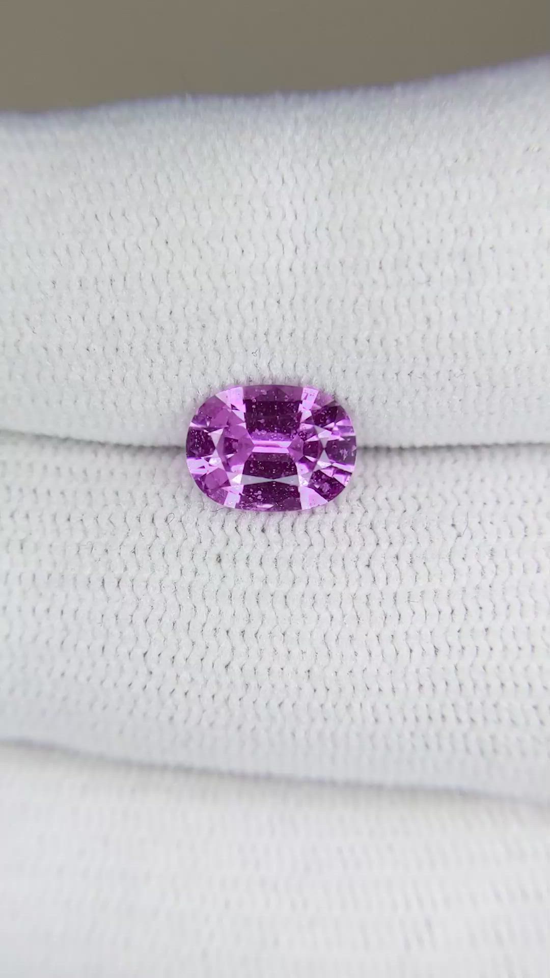 1.70 Ct. Purple Sapphire from Madagascar Size Video