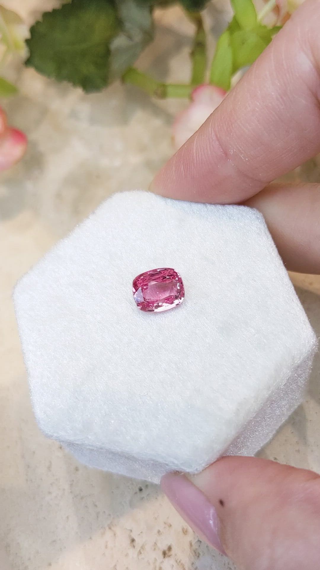 2.49 Ct. Padparadscha Sapphire from Madagascar Size Video