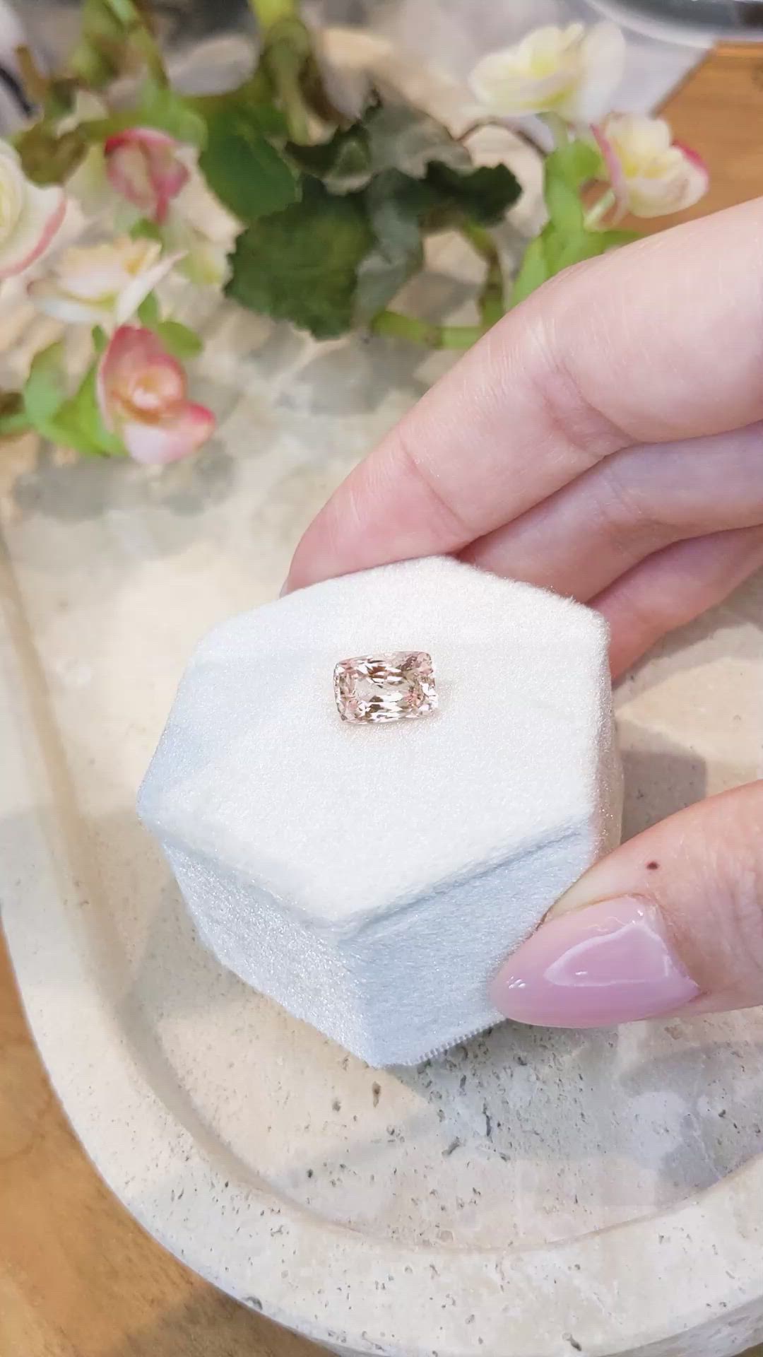 3.57 Ct. Padparadscha Sapphire from Madagascar Size Video