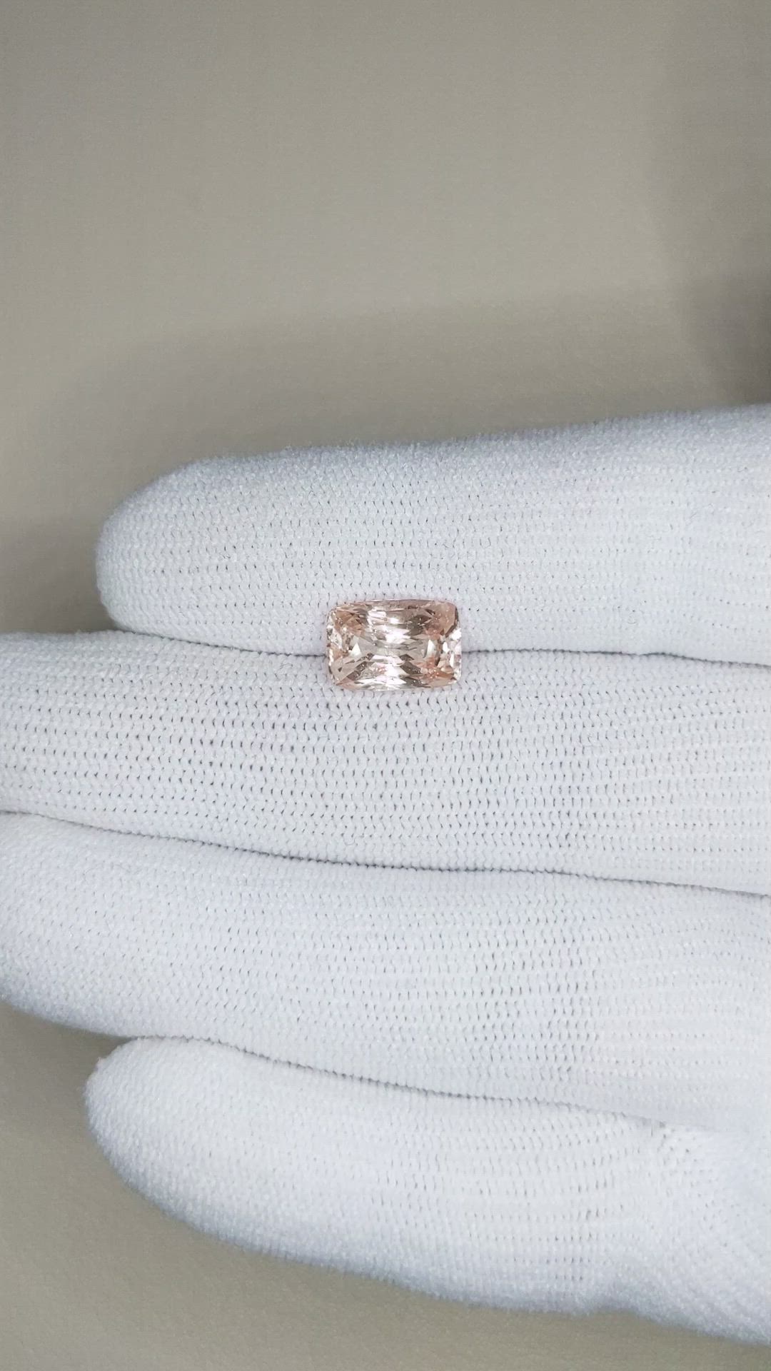 3.57 Ct. Padparadscha Sapphire from Madagascar Size Video