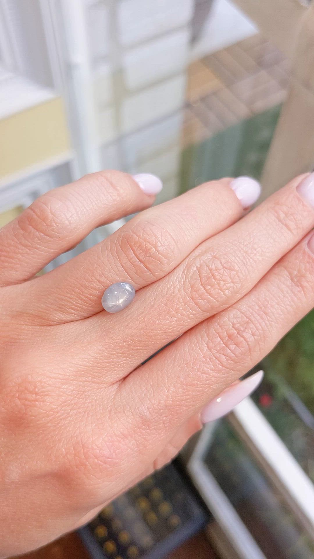 1.95 Ct. Grey Star Sapphire from Ceylon (Sri Lanka) Size Video