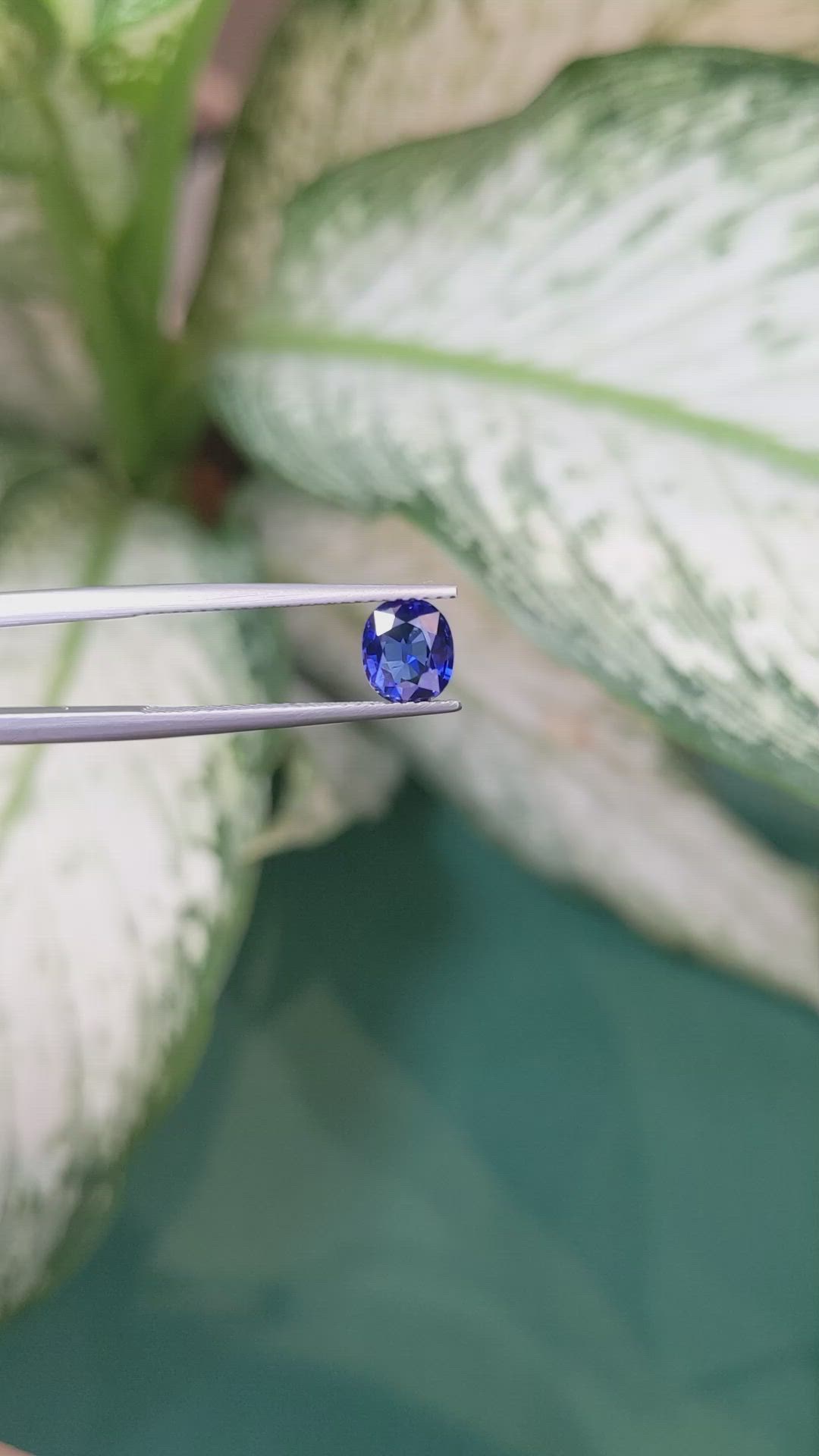 1.22 Ct. Blue Sapphire from Ceylon (Sri Lanka) Size Video