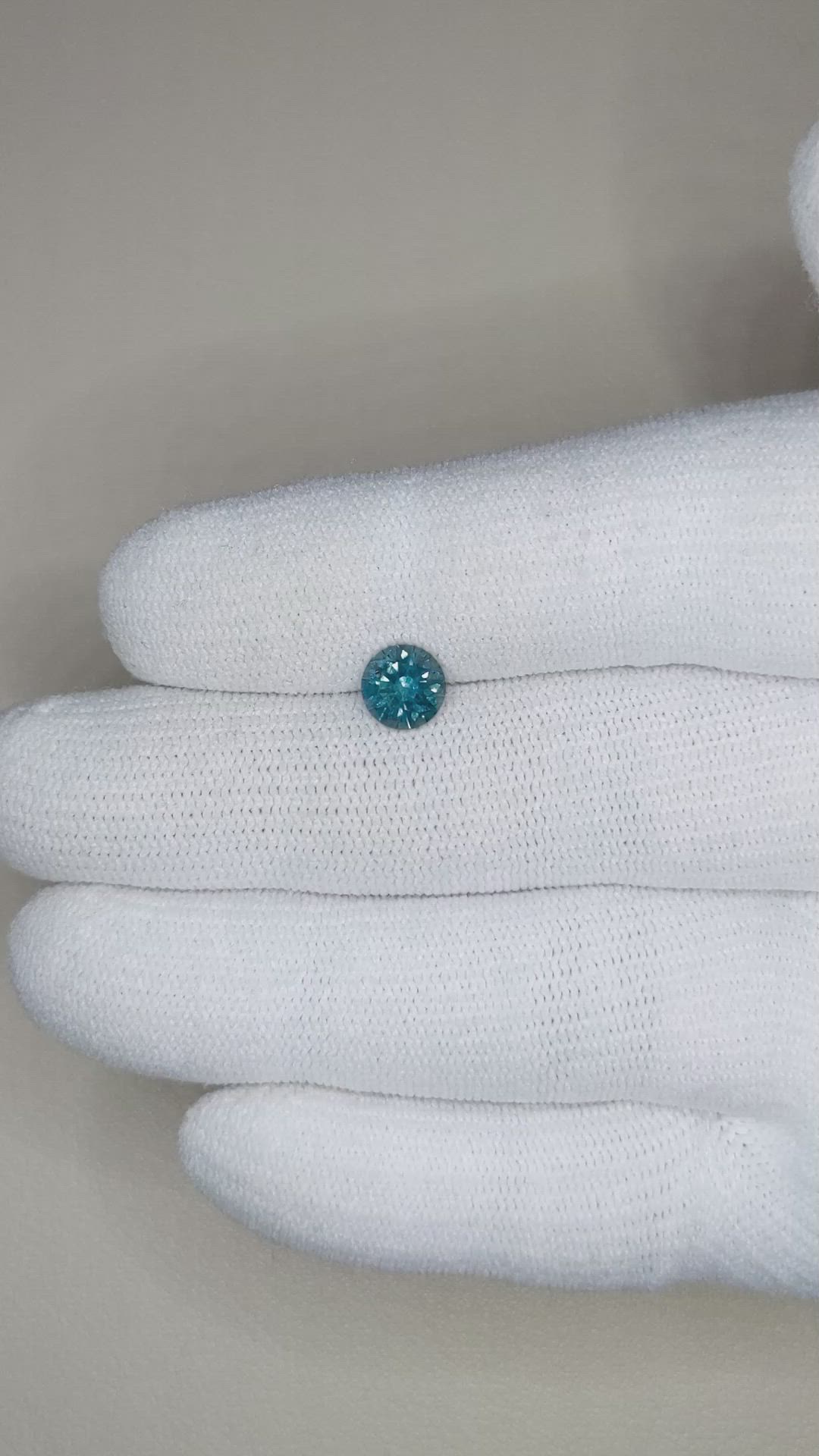 1.13 Ct. Greenish Blue Sapphire from Montana Size Video