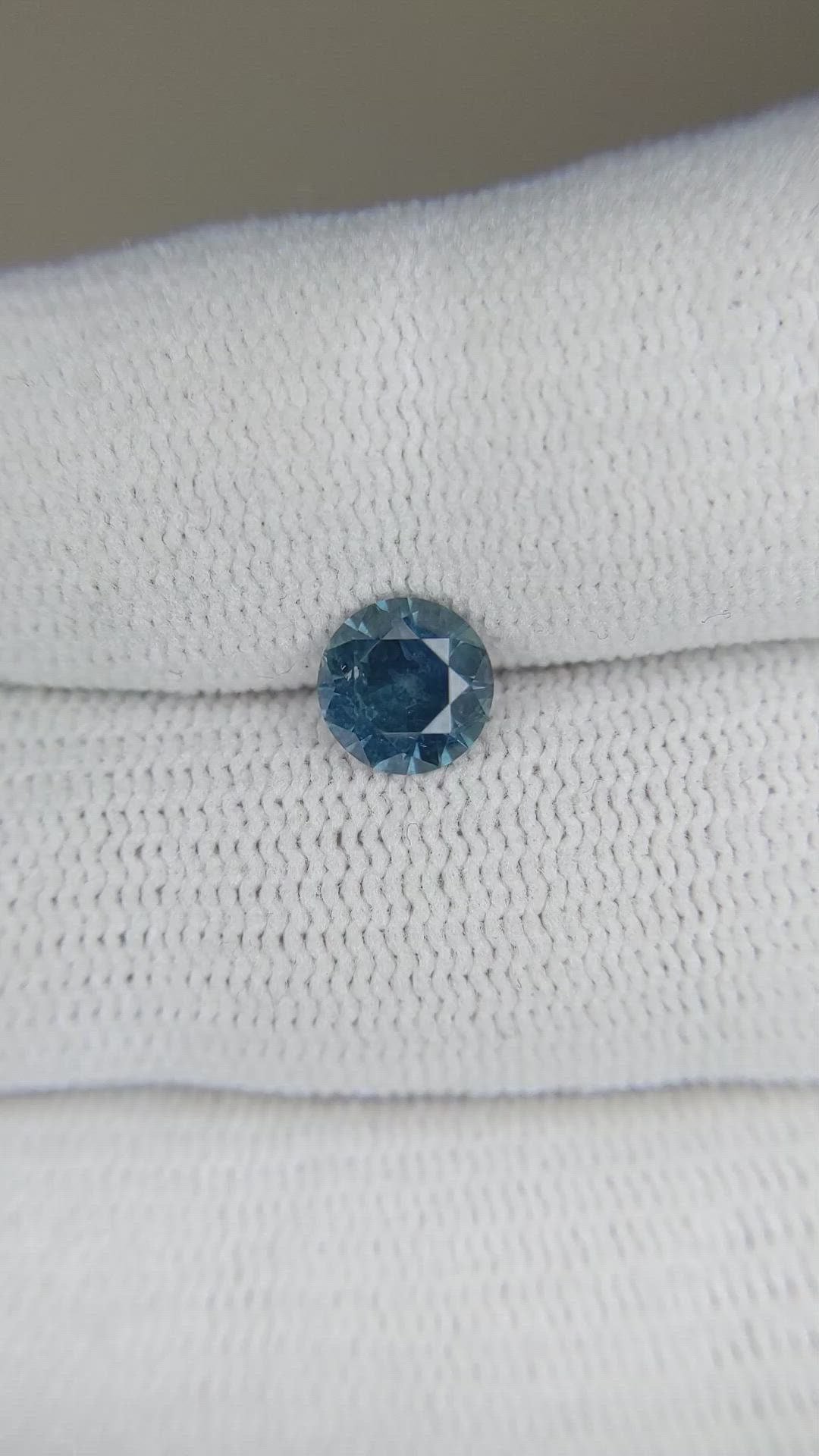 1.13 Ct. Greenish Blue Sapphire from Montana Size Video