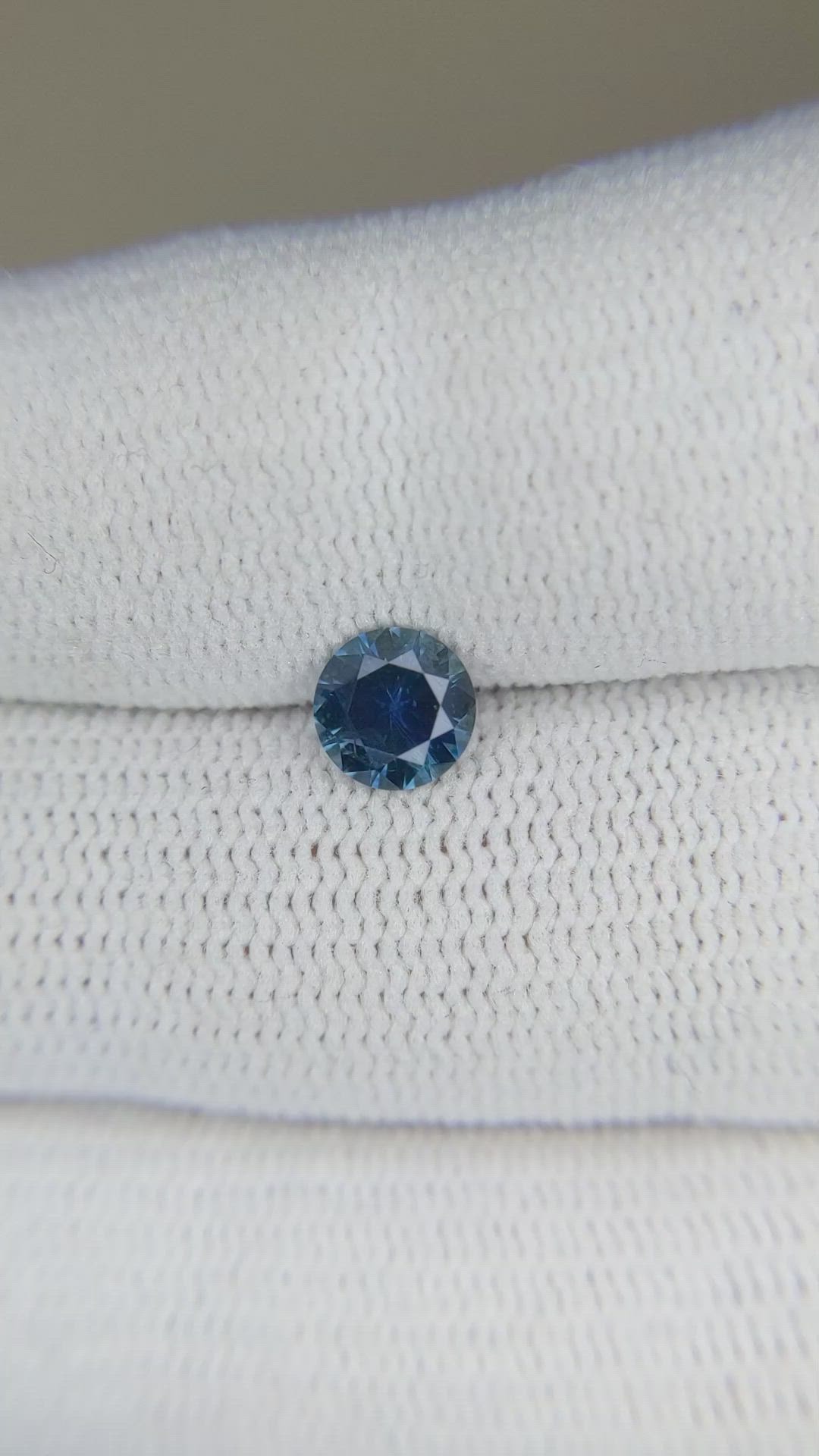 0.79 Ct. Blue Sapphire from Montana Size Video