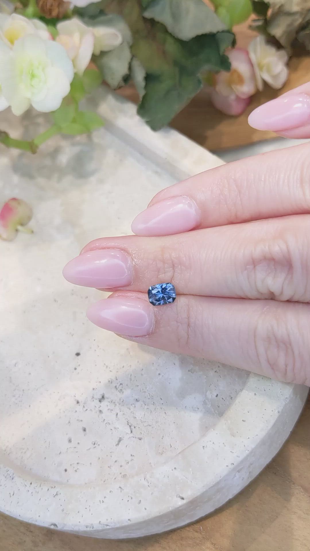 1.01 Ct. Blue Sapphire from Montana Size Video