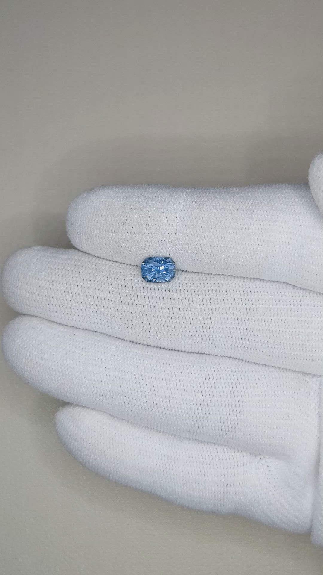1.01 Ct. Blue Sapphire from Montana Size Video