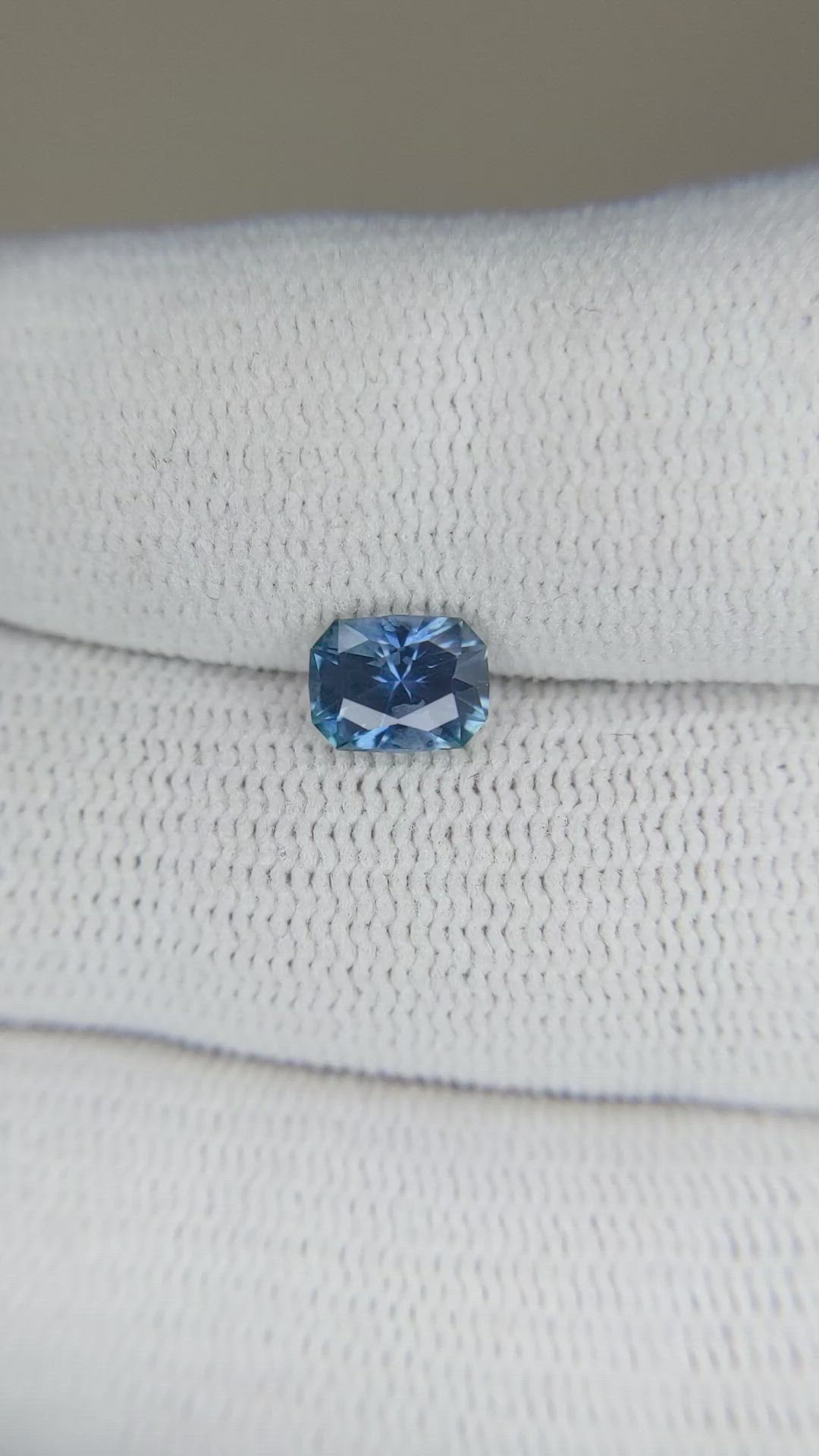 1.01 Ct. Blue Sapphire from Montana Size Video