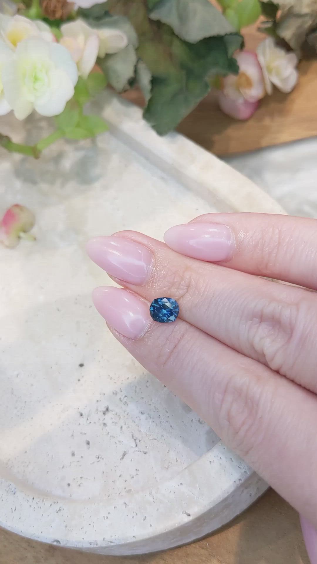 1.27 Ct. Sapphire from Montana Size Video