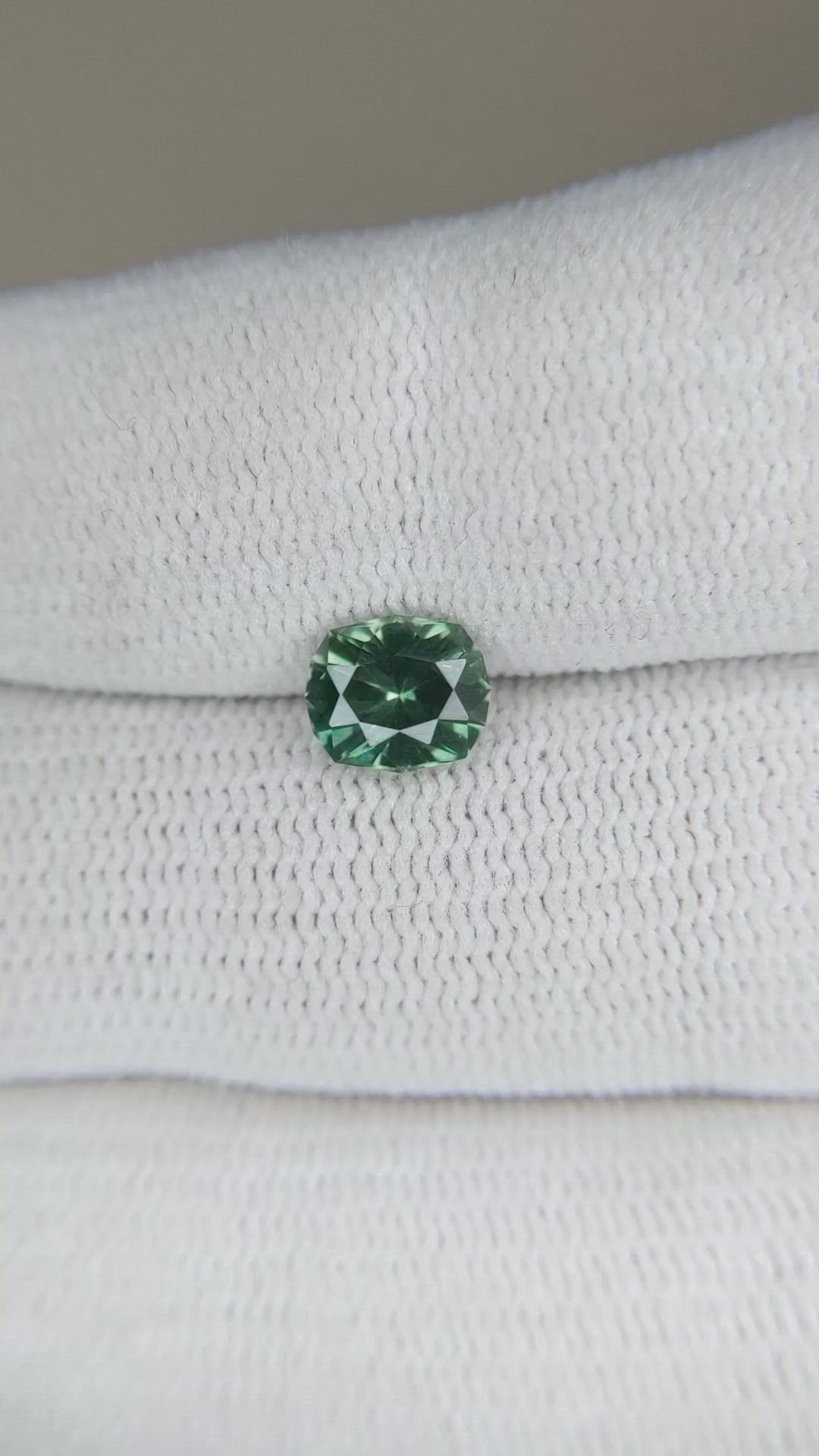 1.17 Ct. Green Sapphire from Montana Size Video