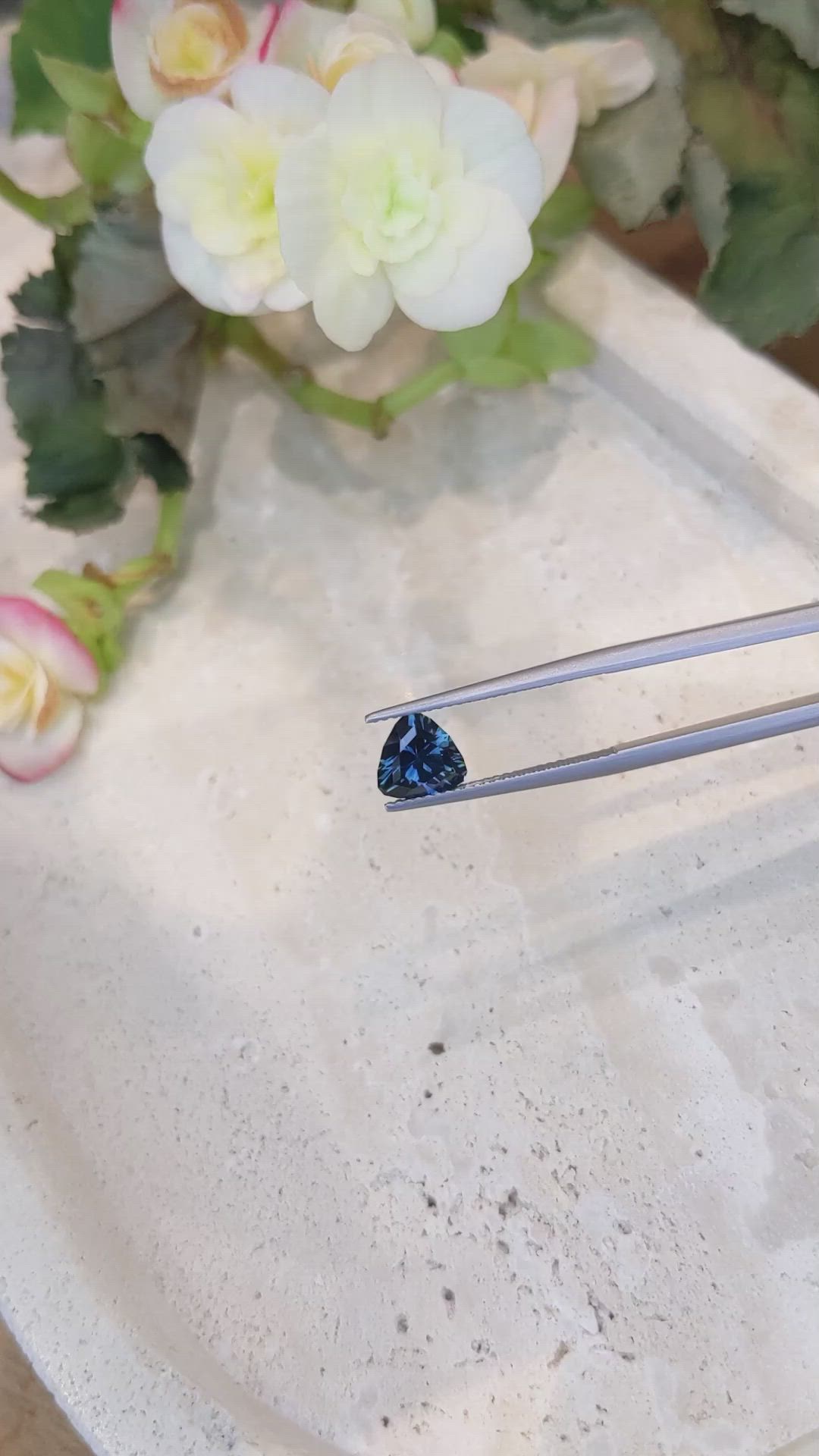 1.65 Ct. Greenish Blue Sapphire from Montana Size Video