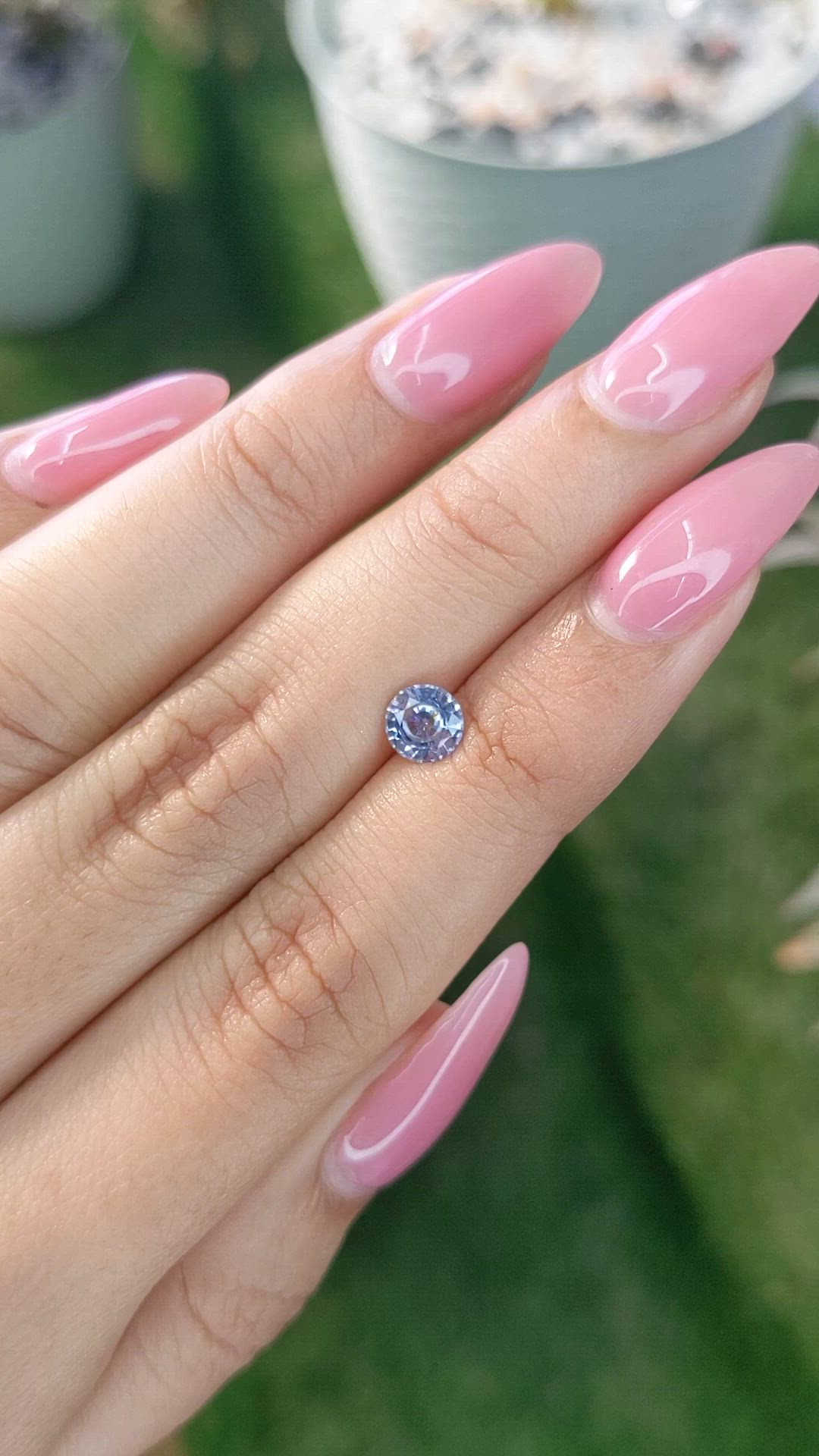 0.84 Ct. Blue Sapphire from Ceylon (Sri Lanka) Size Video