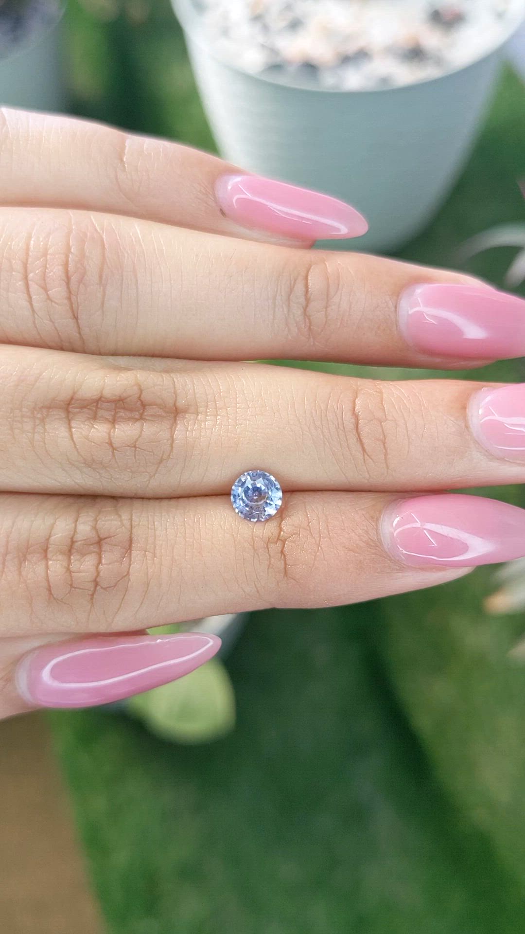 0.84 Ct. Blue Sapphire from Ceylon (Sri Lanka) Size Video