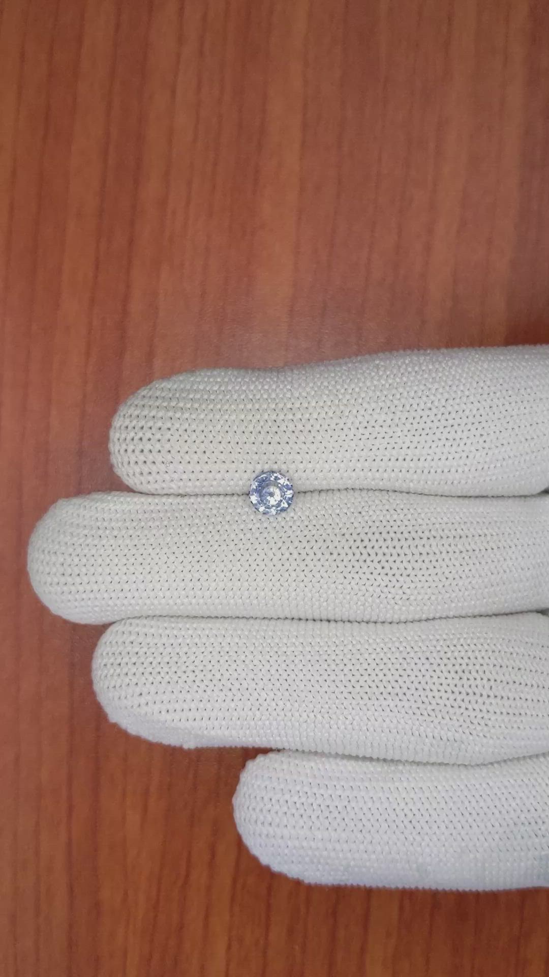 0.84 Ct. Blue Sapphire from Ceylon (Sri Lanka) Size Video