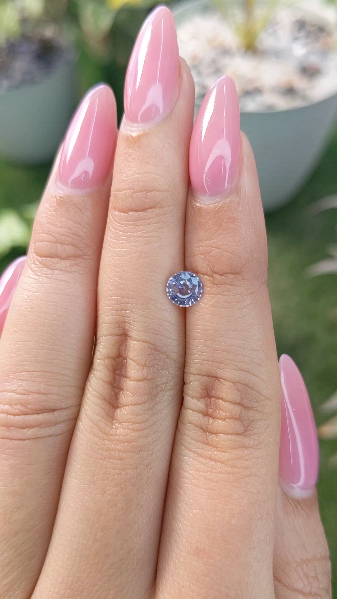 0.84 Ct. Blue Sapphire from Ceylon (Sri Lanka) Size Video