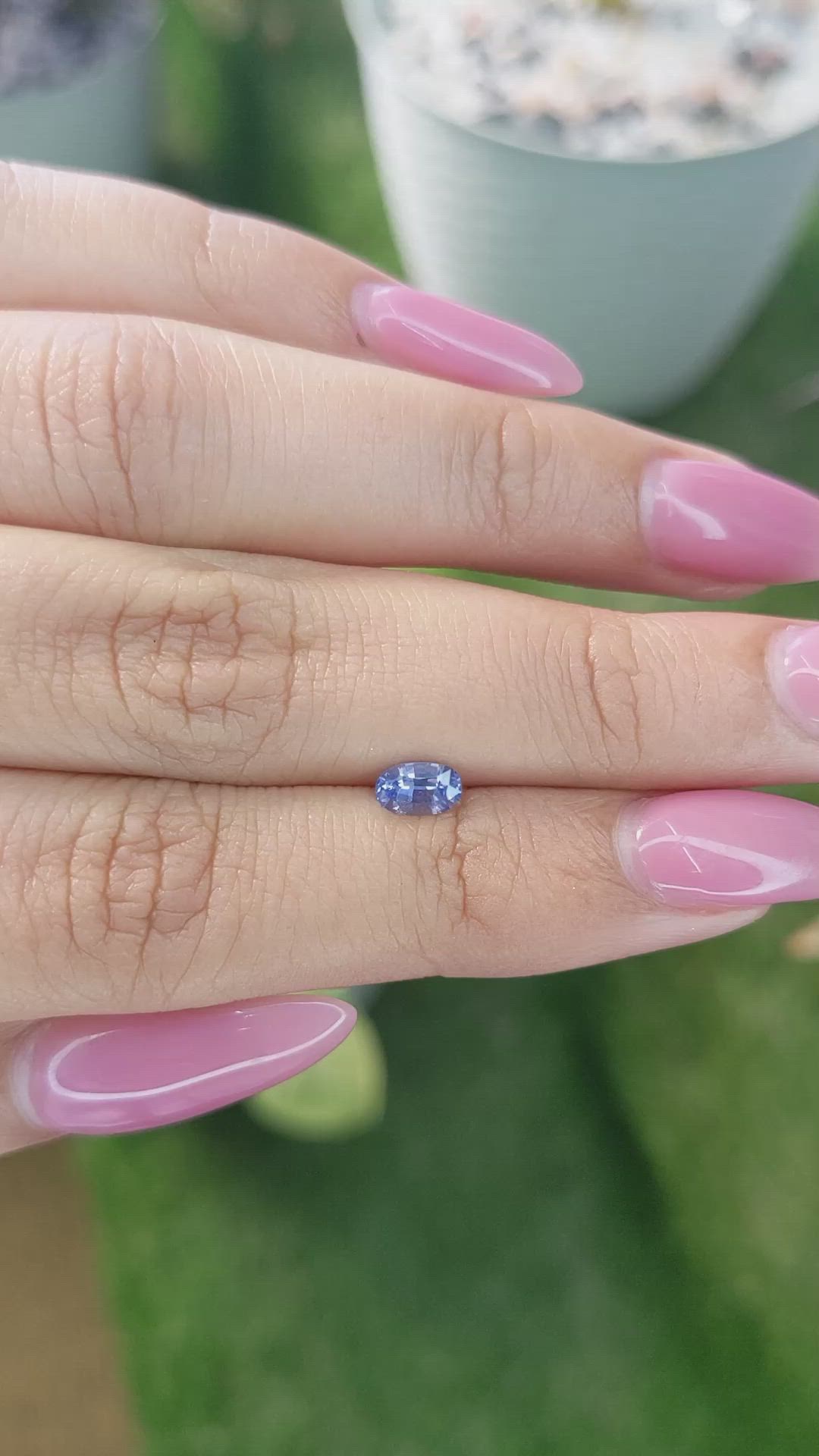 0.46 Ct. Blue Sapphire from Ceylon (Sri Lanka) Size Video