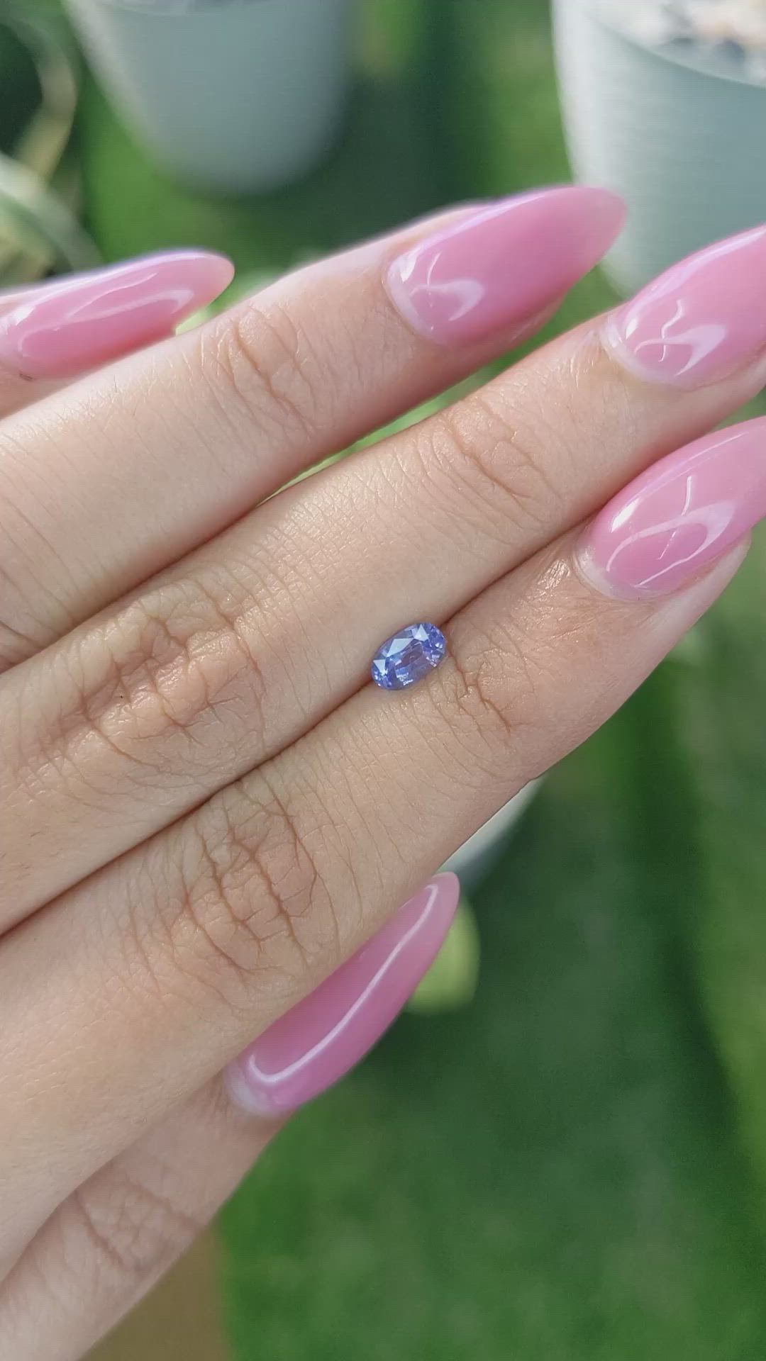 0.46 Ct. Blue Sapphire from Ceylon (Sri Lanka) Size Video
