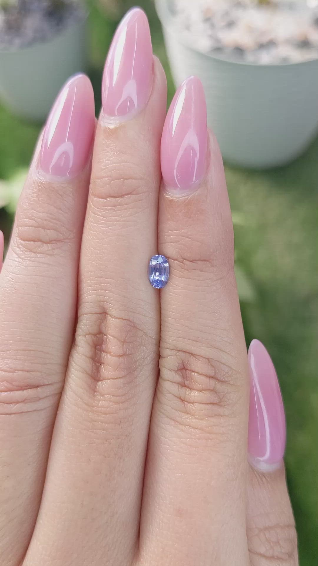 0.46 Ct. Blue Sapphire from Ceylon (Sri Lanka) Size Video