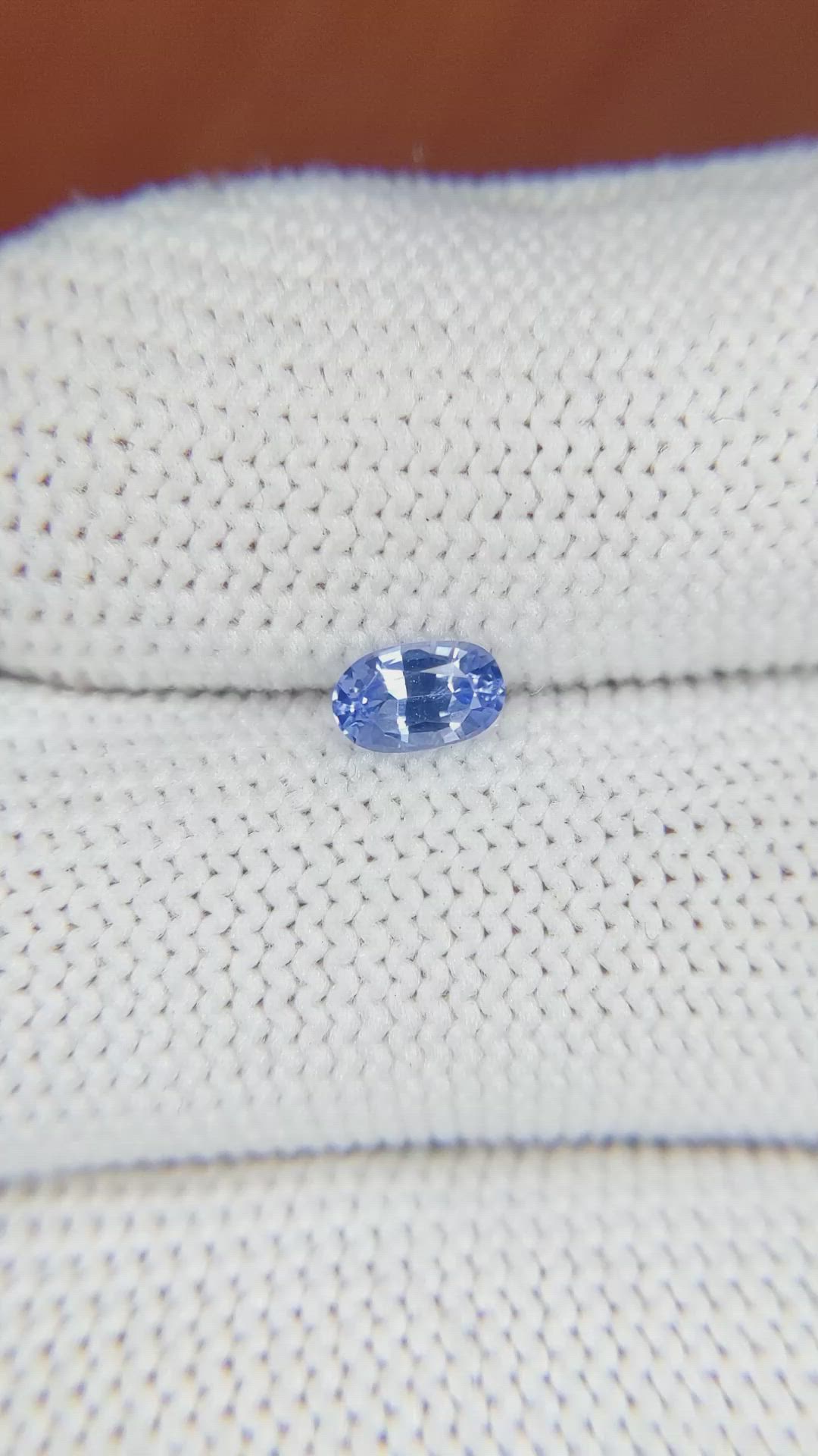 0.46 Ct. Blue Sapphire from Ceylon (Sri Lanka) Size Video