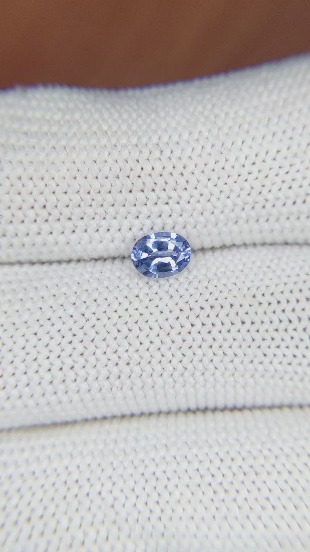 0.57 Ct. Blue Sapphire from Ceylon (Sri Lanka) Size Video