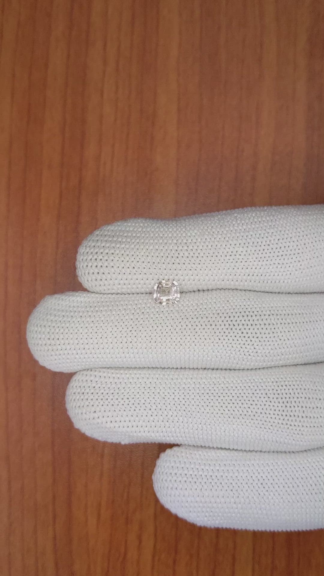 0.68 Ct. Peach Sapphire from Ceylon (Sri Lanka) Size Video