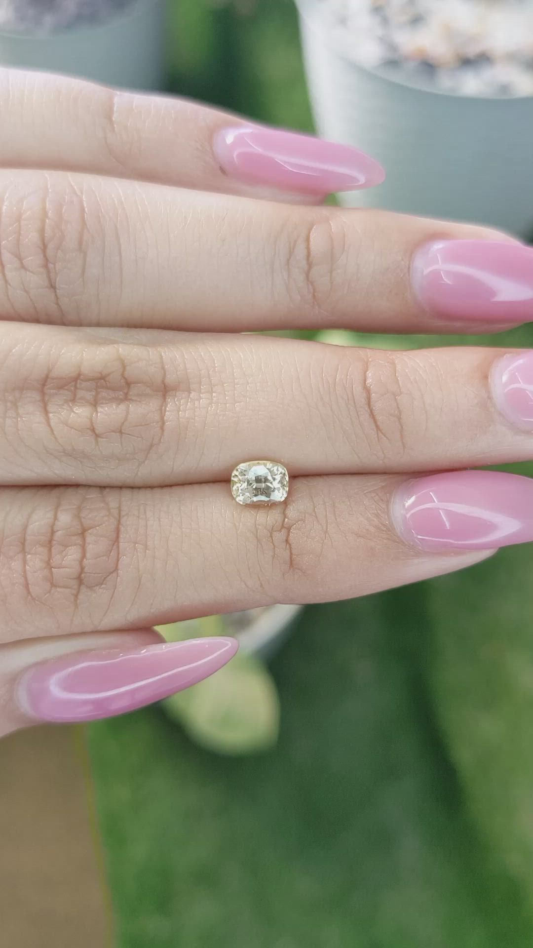 0.88 Ct. Yellow Sapphire from Ceylon (Sri Lanka) Size Video