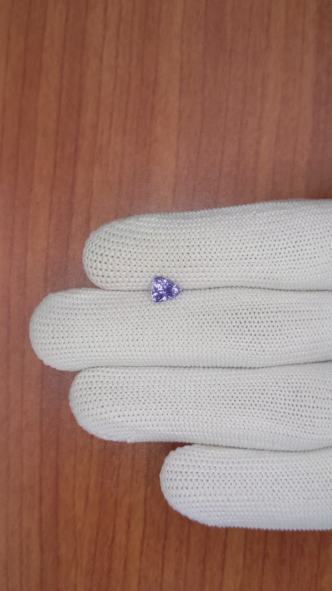 0.80 Ct. Purple Sapphire from Ceylon (Sri Lanka) Size Video