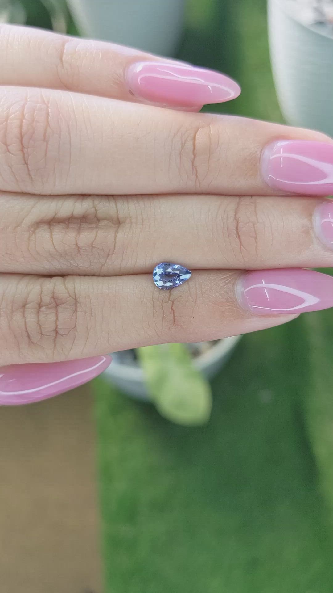 0.73 Ct. Blue Sapphire from Ceylon (Sri Lanka) Size Video