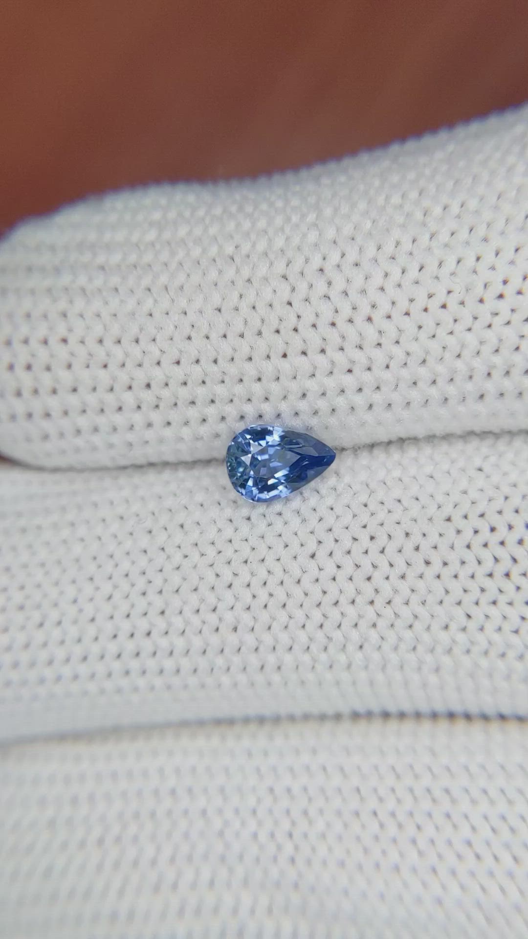 0.73 Ct. Blue Sapphire from Ceylon (Sri Lanka) Size Video