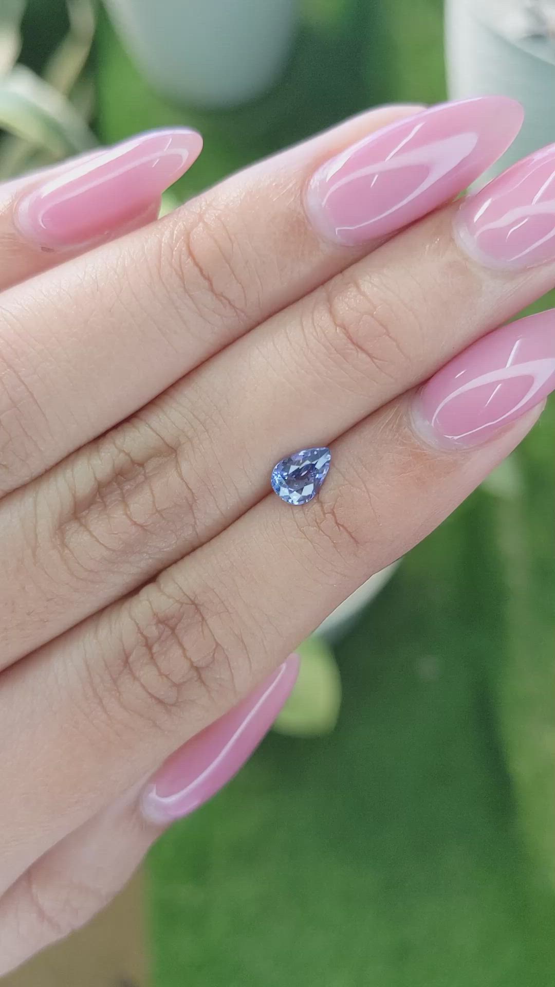 0.73 Ct. Blue Sapphire from Ceylon (Sri Lanka) Size Video