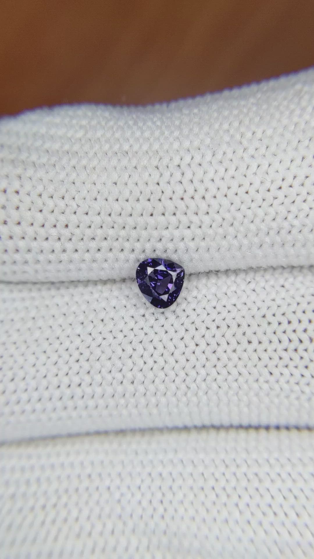 0.60 Ct. Purple Sapphire from Ceylon (Sri Lanka) Size Video