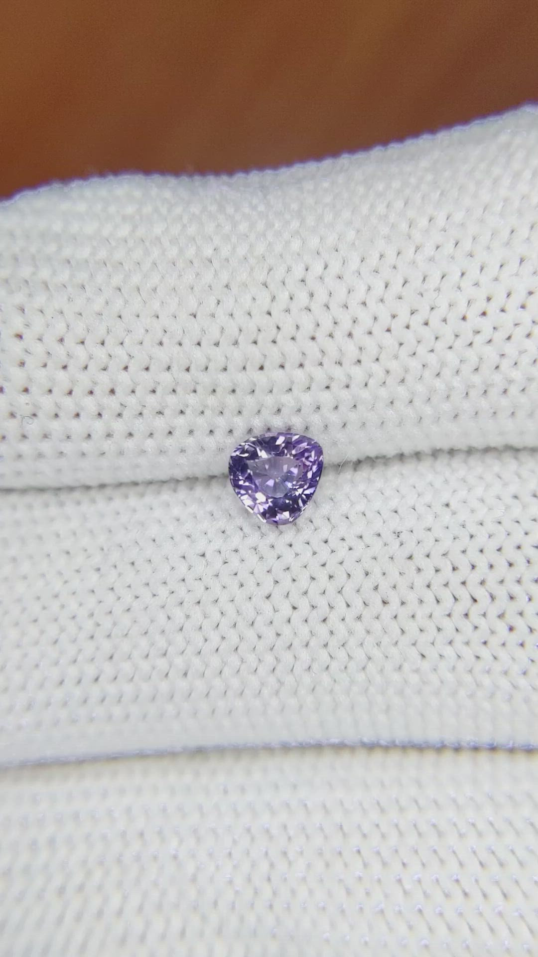 0.72 Ct. Purple Sapphire from Ceylon (Sri Lanka) Size Video