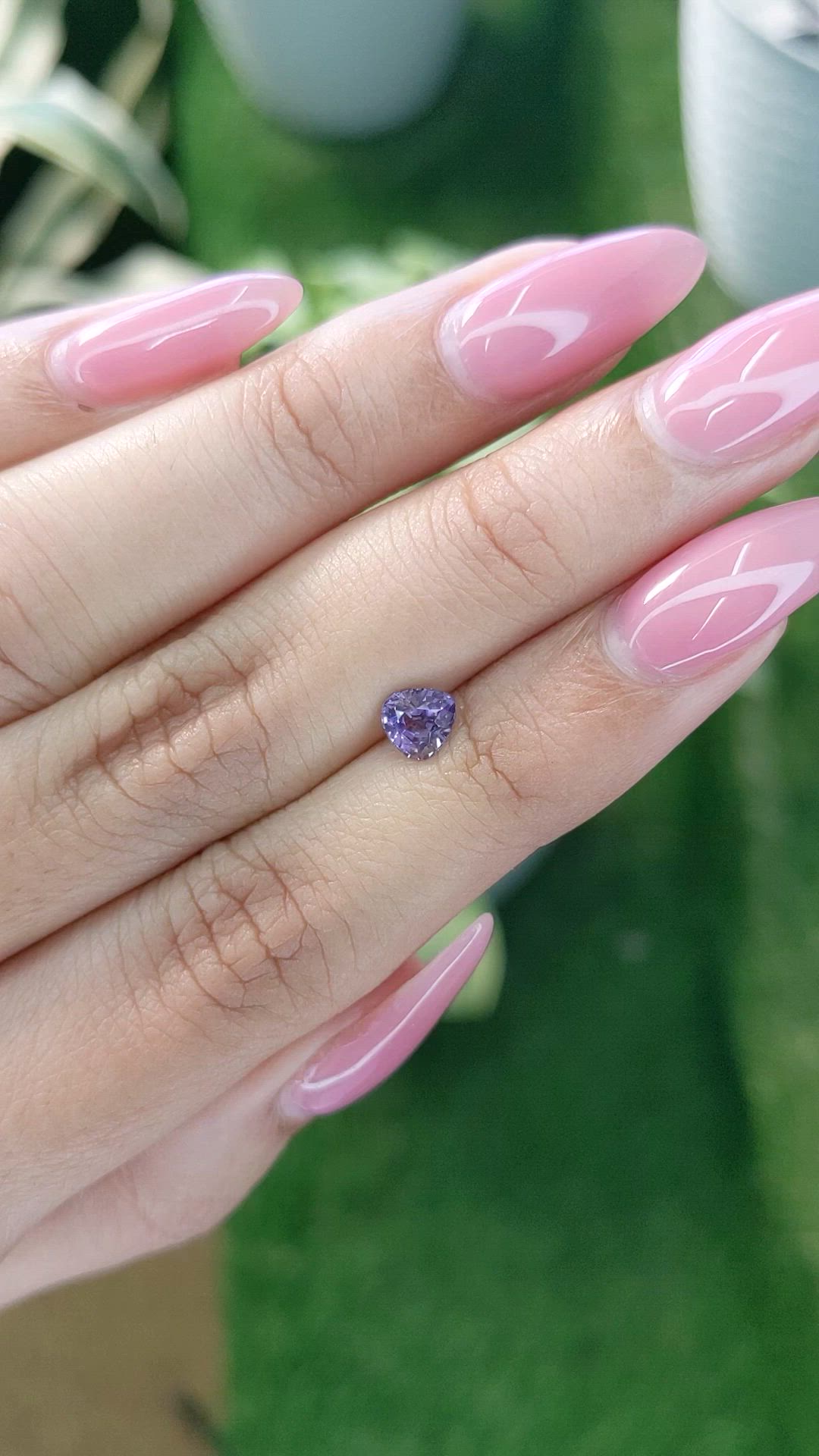 0.72 Ct. Purple Sapphire from Ceylon (Sri Lanka) Size Video