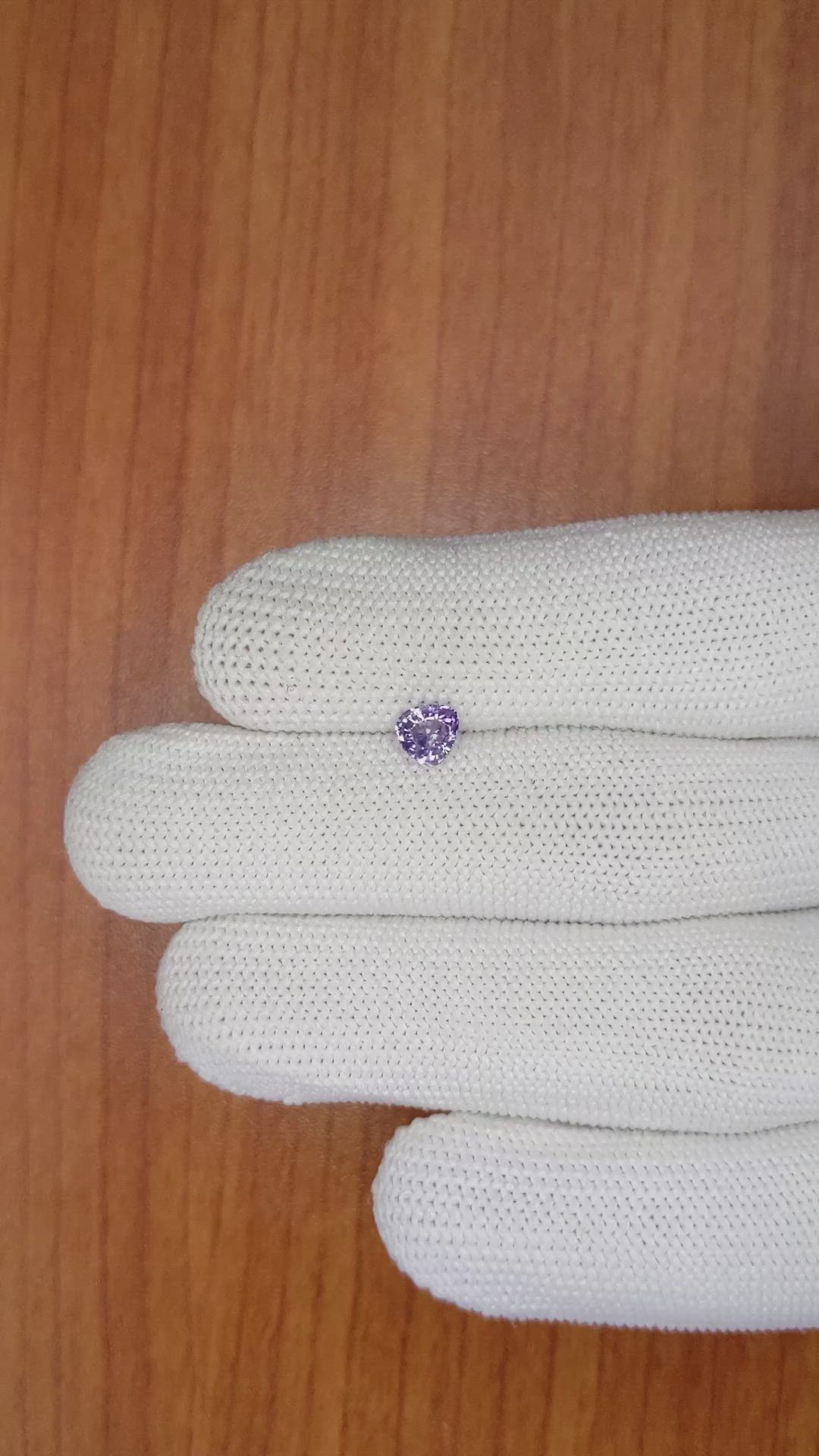 0.72 Ct. Purple Sapphire from Ceylon (Sri Lanka) Size Video