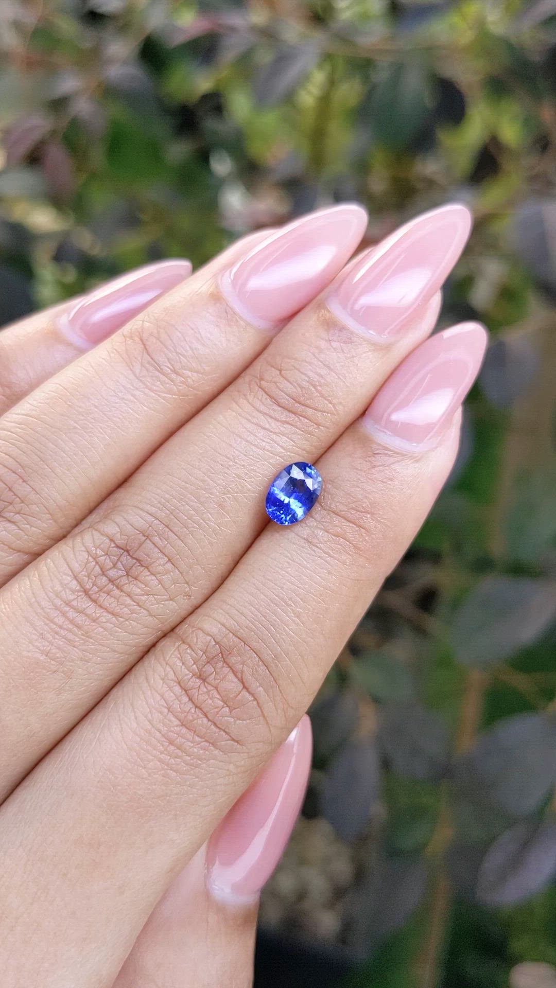 1.15 Ct. Blue Sapphire from Ceylon (Sri Lanka) Size Video