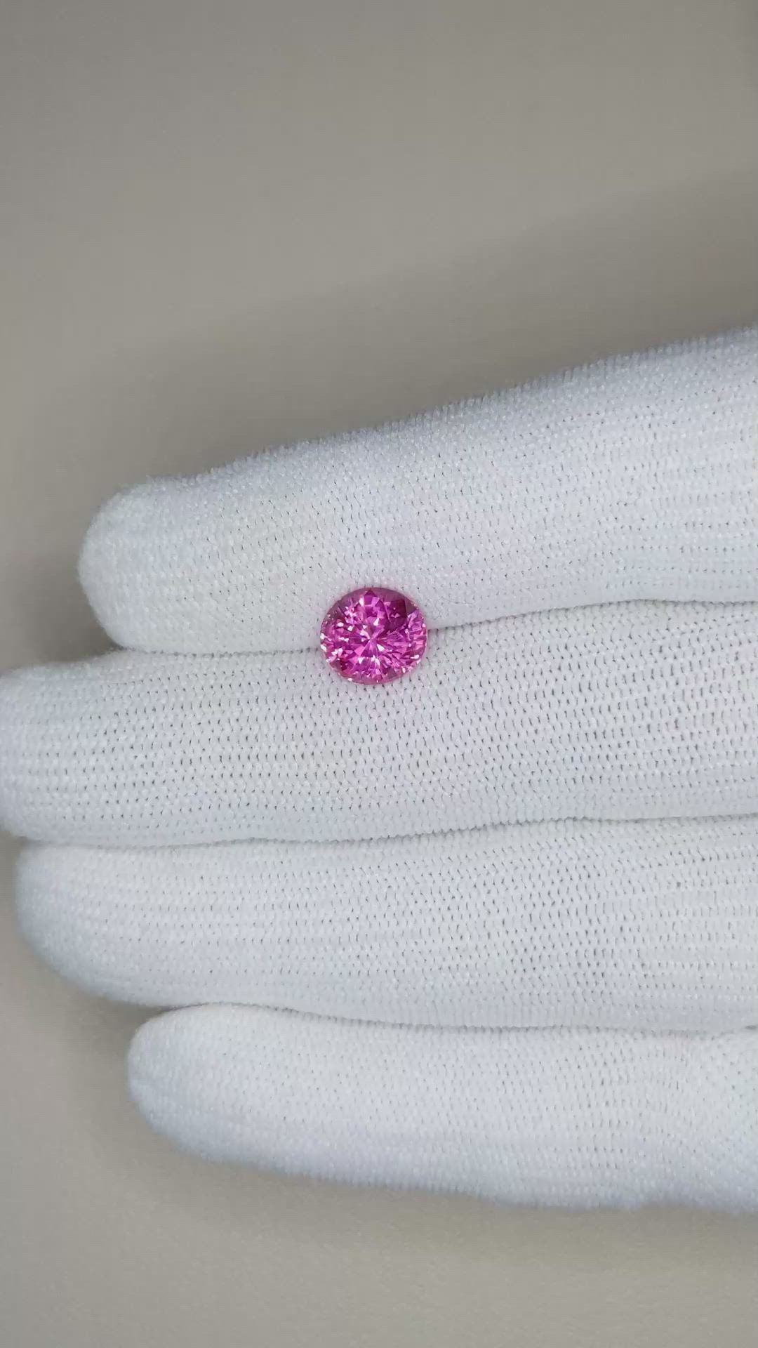 2.65 Ct. Pink Sapphire from Ceylon (Sri Lanka) Size Video