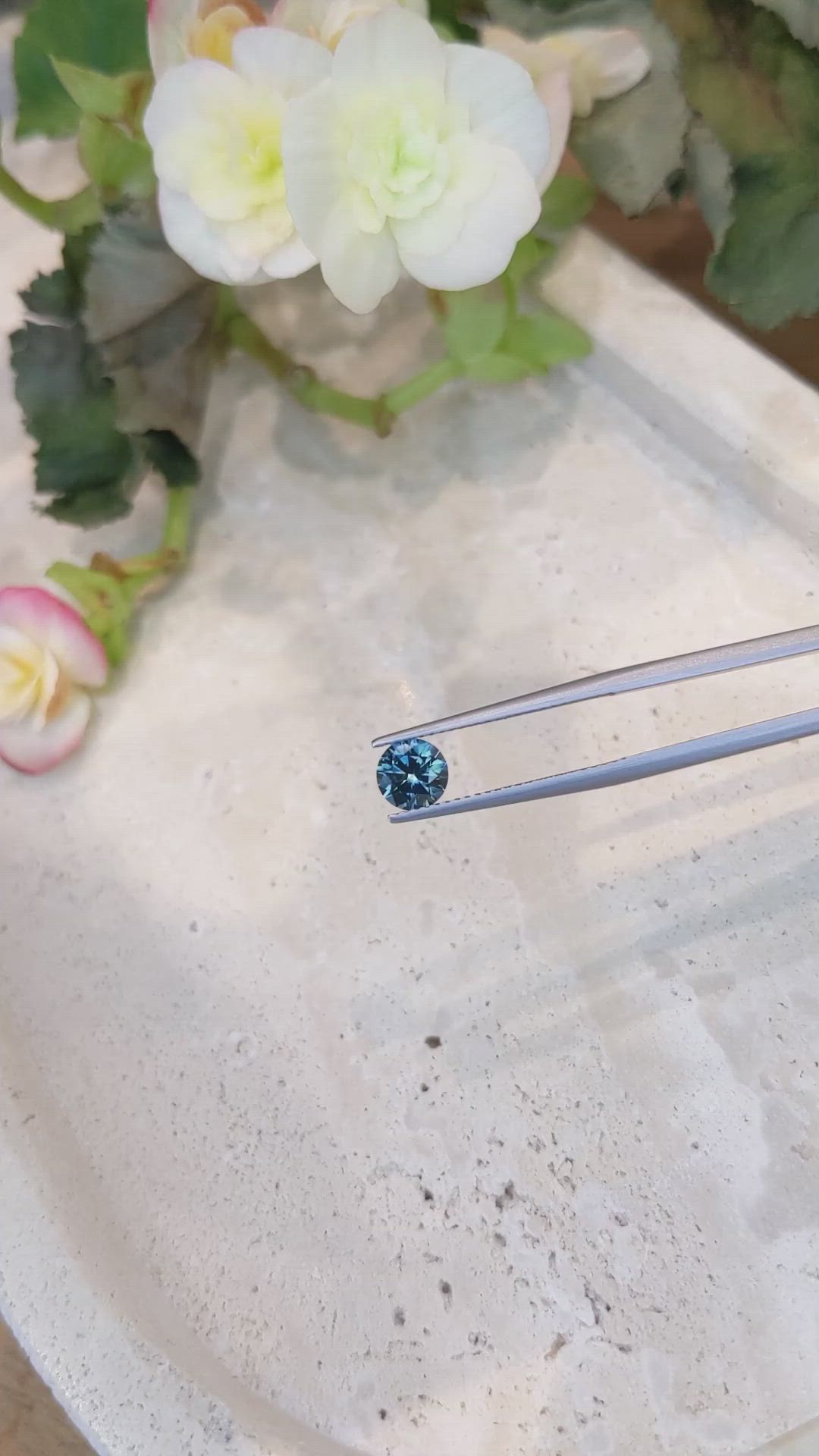 1.03 Ct. Blue Sapphire from Montana Size Video