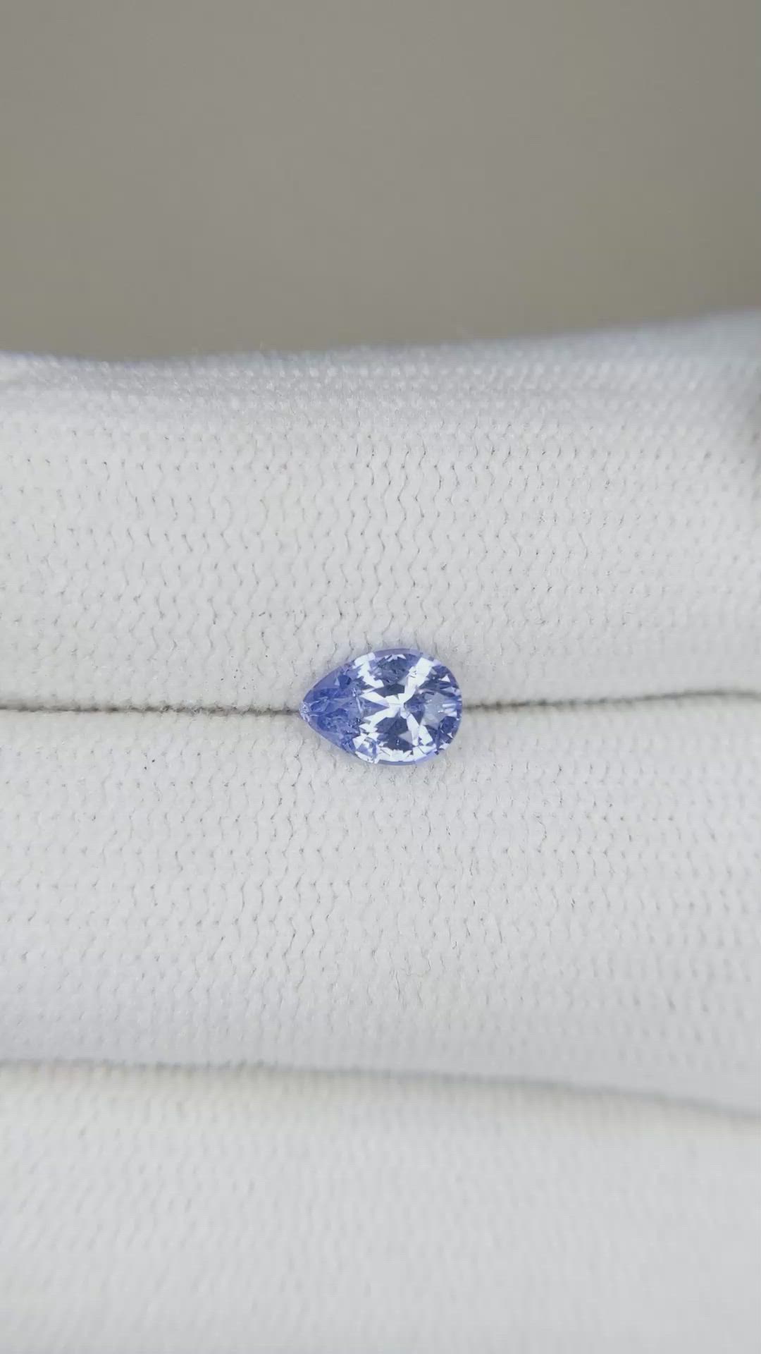 0.65 Ct. Blue Sapphire from Ceylon (Sri Lanka) Size Video