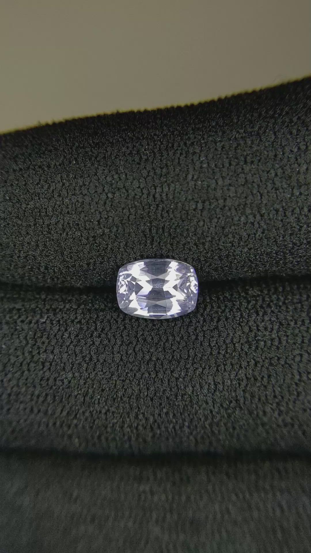 1.50 Ct. White Sapphire from Ceylon (Sri Lanka) Size Video