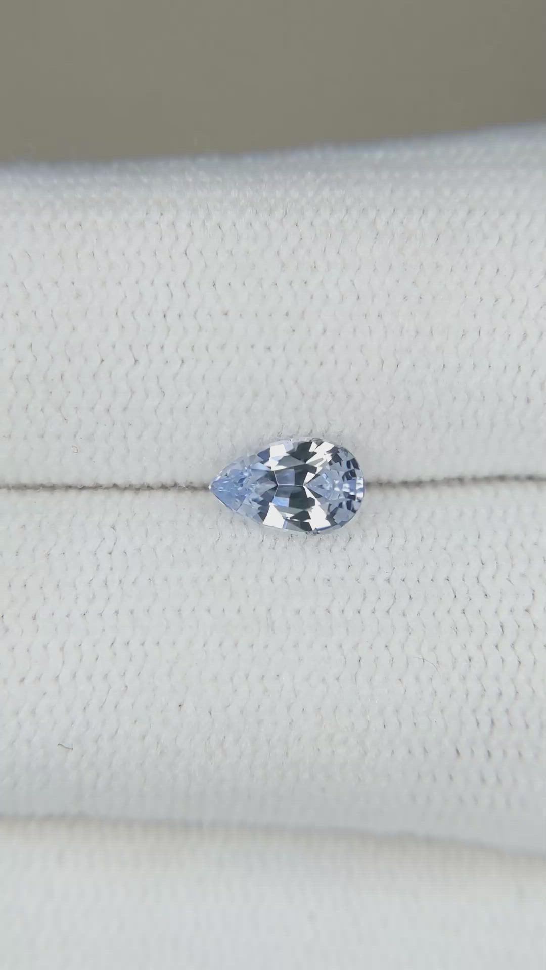 0.58 Ct. Blue Sapphire from Ceylon (Sri Lanka) Size Video