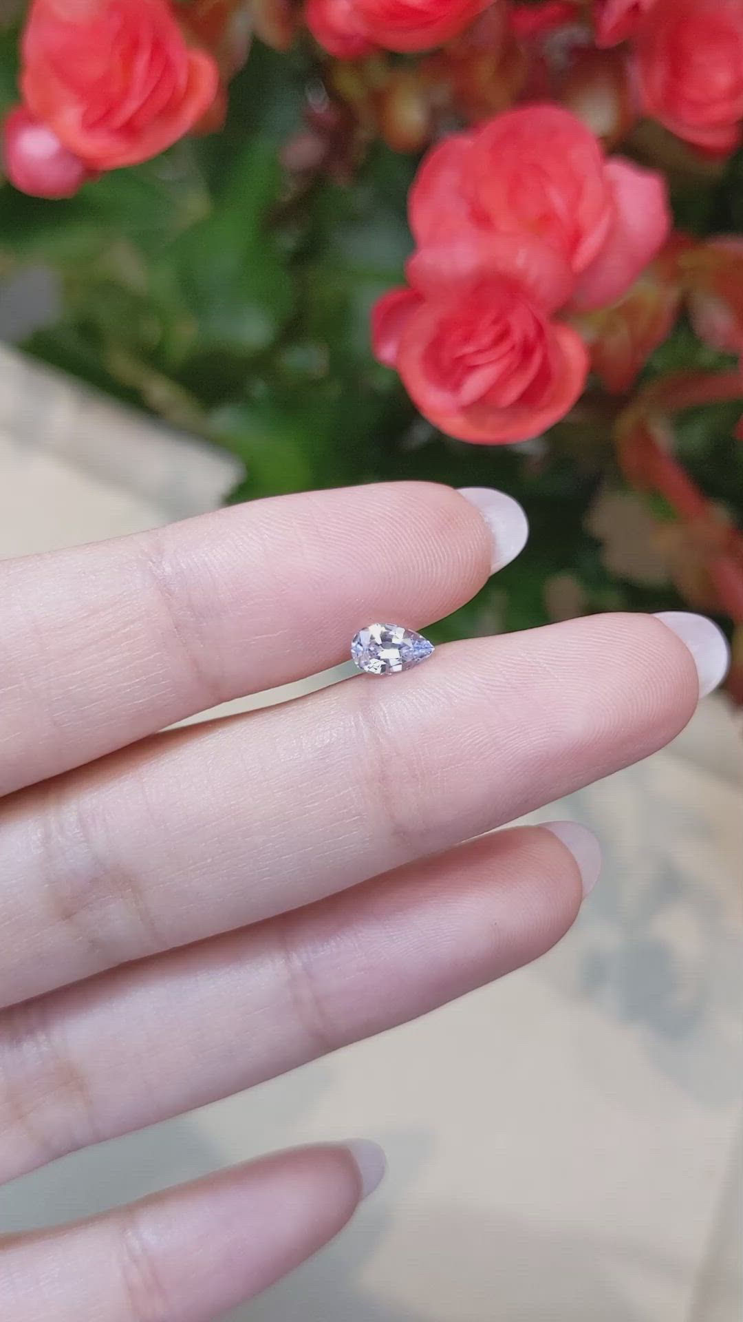 0.58 Ct. Blue Sapphire from Ceylon (Sri Lanka) Size Video