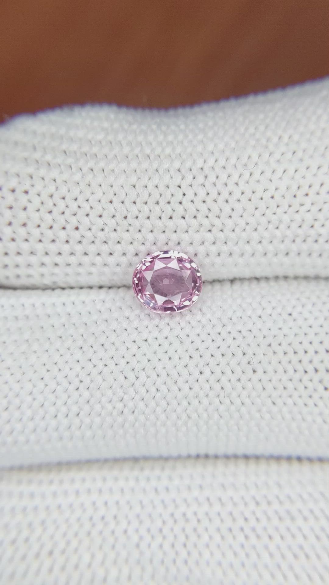 1.25 Ct. Pink Sapphire from Ceylon (Sri Lanka) Size Video
